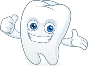 Tooth cartoon mascot clean and happy